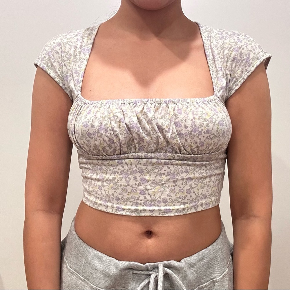 Floral crop top